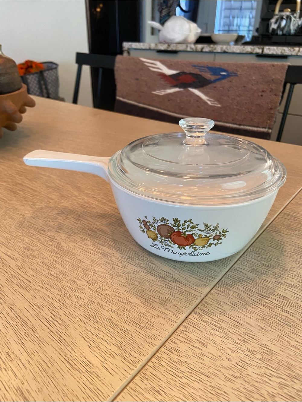 Vintage CorningWare Spice O' Life Saucepan W/Clear Glass Lid La Marjolaine